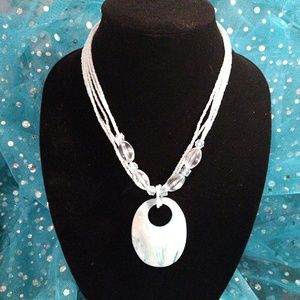 Mint green vintage necklace